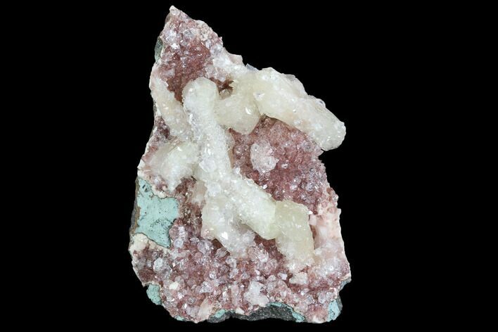 Stilbite and Apophyllite Crystal Cluster - India #97832